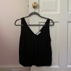 Short black button up